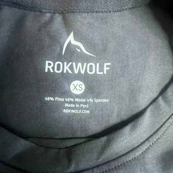 Rokwolf gray short sleeve workout shirt size Extra small - Picture 4 of 4